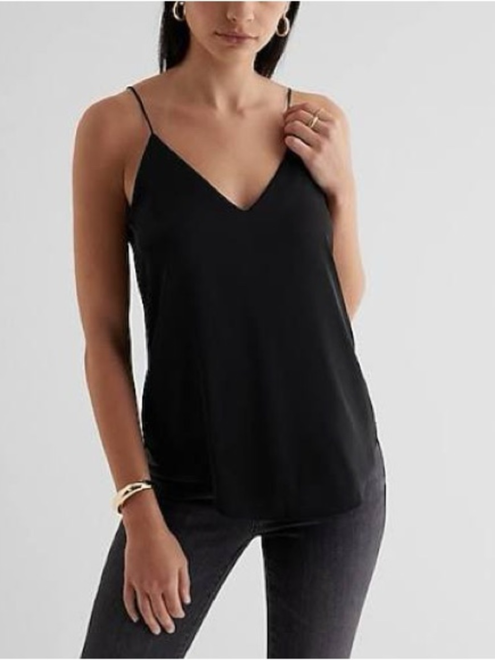 Express Downtown Black V-neck Cami